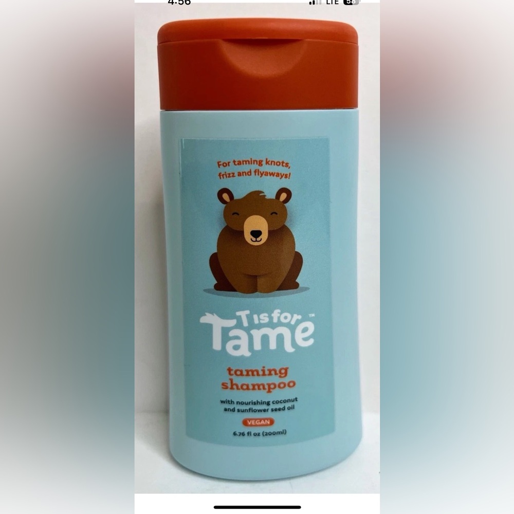 T Is For Tame 6.76 oz Baby Kid Taming Shampoo with Coconut & Sunflower Seed Oil